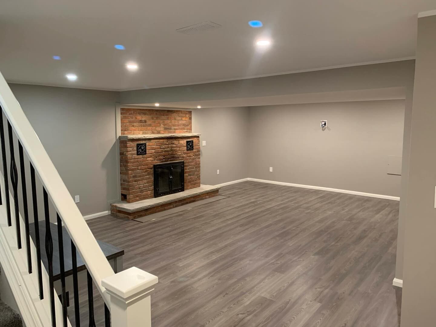 Basement finishing, hardwood, kitchens.